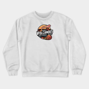 Retro Hawaii Volcanoes National Park Crewneck Sweatshirt